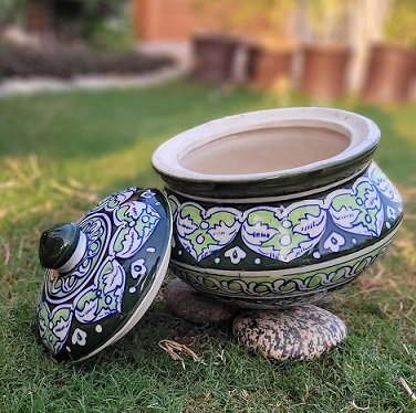 Blue Pottery Handi