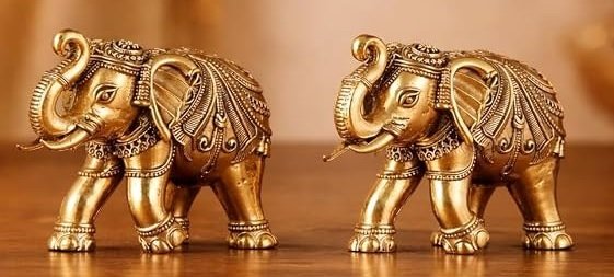 Brass Elephant Statue