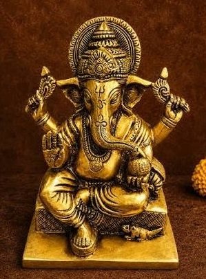 Brass Ganesh God Statue