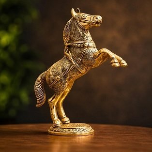 Brass Horse Statue