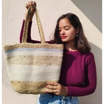 Handwoven Jute Women Handbag