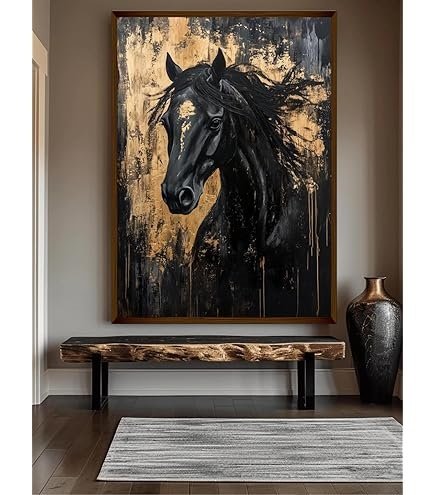 Horse wall art 40Ã—30 inch