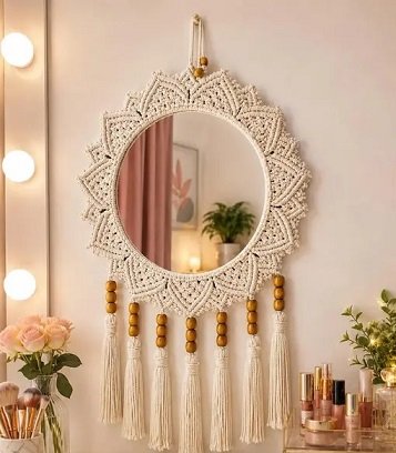 Macrame Mirror
