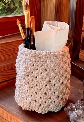 Macrame Pen Holder