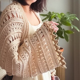 Macrame shrug