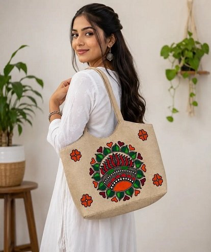 Madhubani Jute Bag