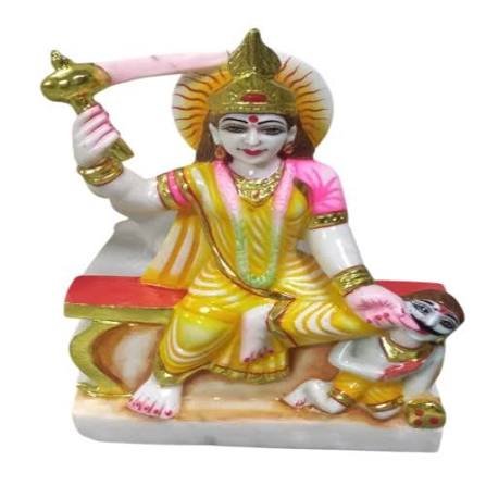 Marble Bagalamukhi Devi Statue