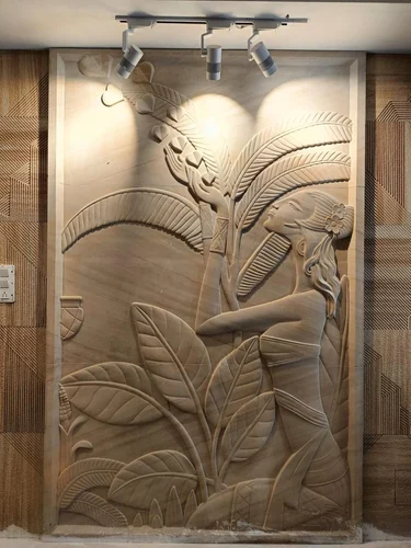 Mint Sand Blast Flower With Metal