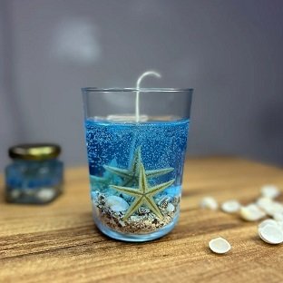 Ocean Vibes Sea Shell Candle