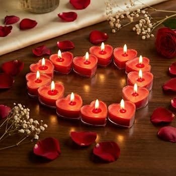 Red Heart Polycarbonate Candle