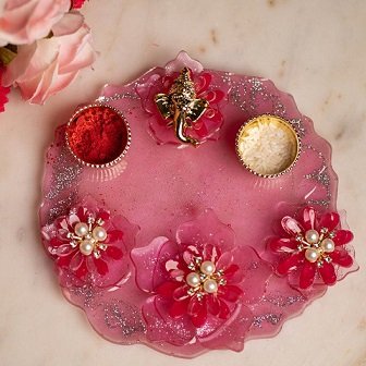 Resin Pooja Thali