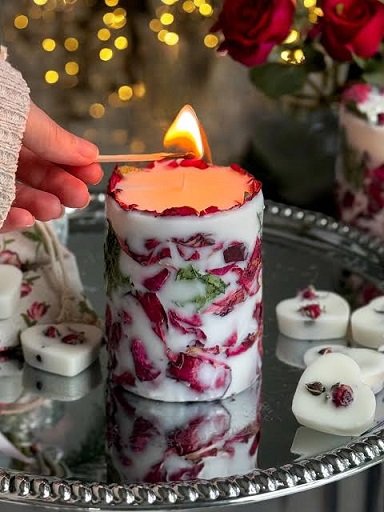 Rose Petals Candle