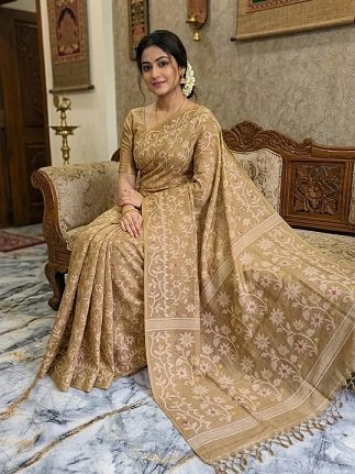 Tassar Handloom Silk Saree