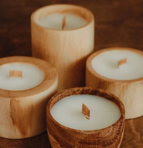 Wooden Candle