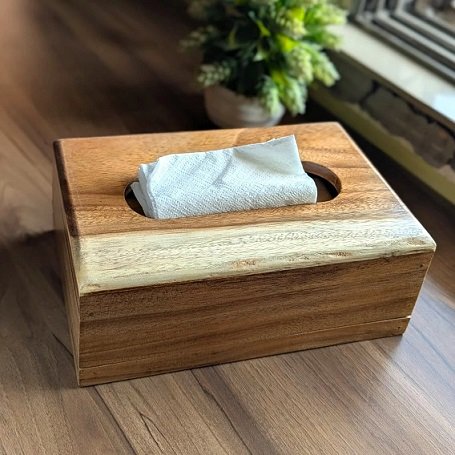 Wooden   Tissue Box